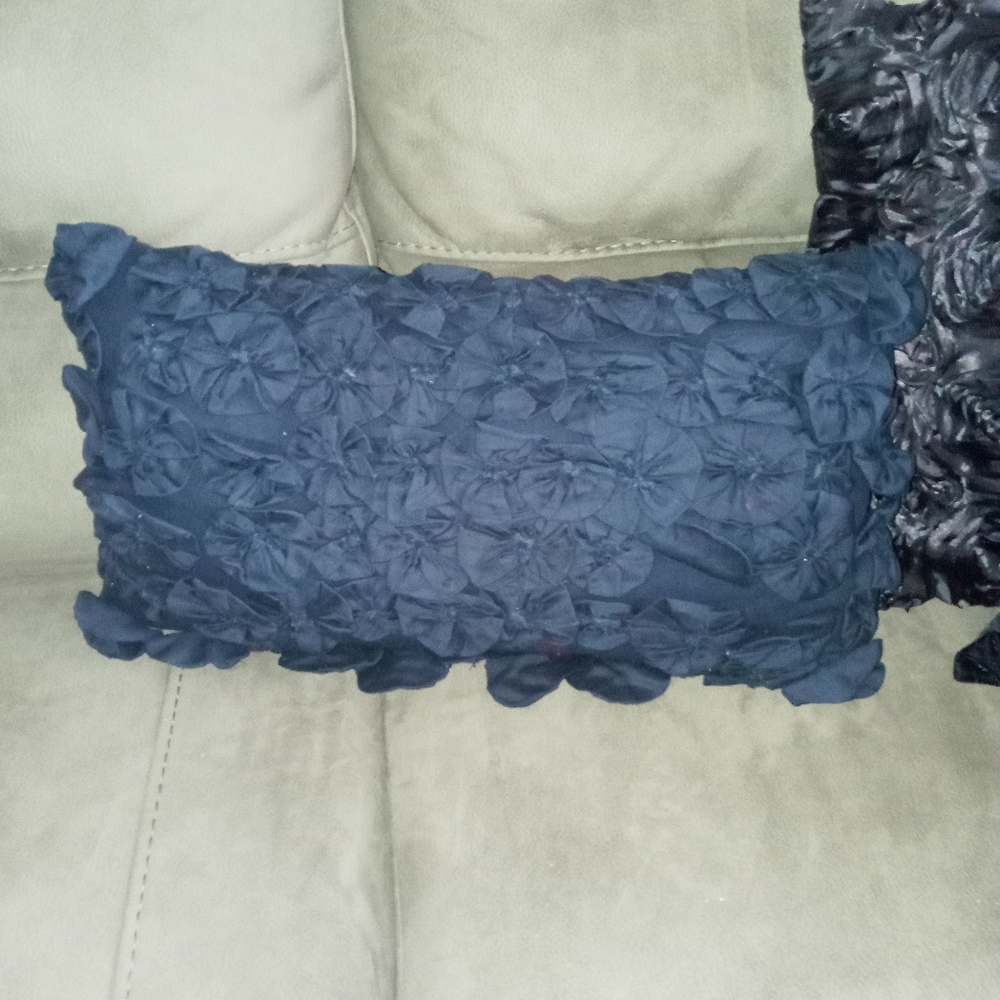 Black accent pillow